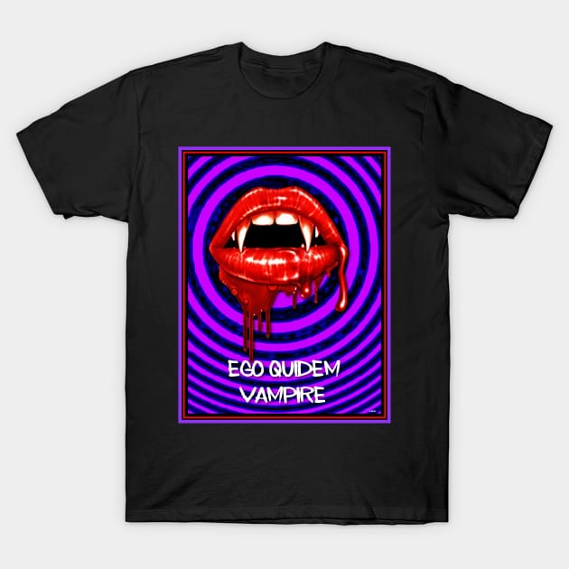 LATIN VAMPIRE SWIPE LEFT T-Shirt by PETER J. KETCHUM ART SHOP